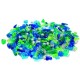 Navliekacie korálky 1000 ks, modro-zelené
